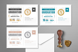 Postcard Graduation Invitation