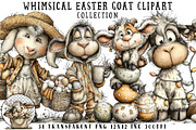 Whimsical Easter Goat Clipart, an Illustration by OK Design (Thumbnail 1 of 6)