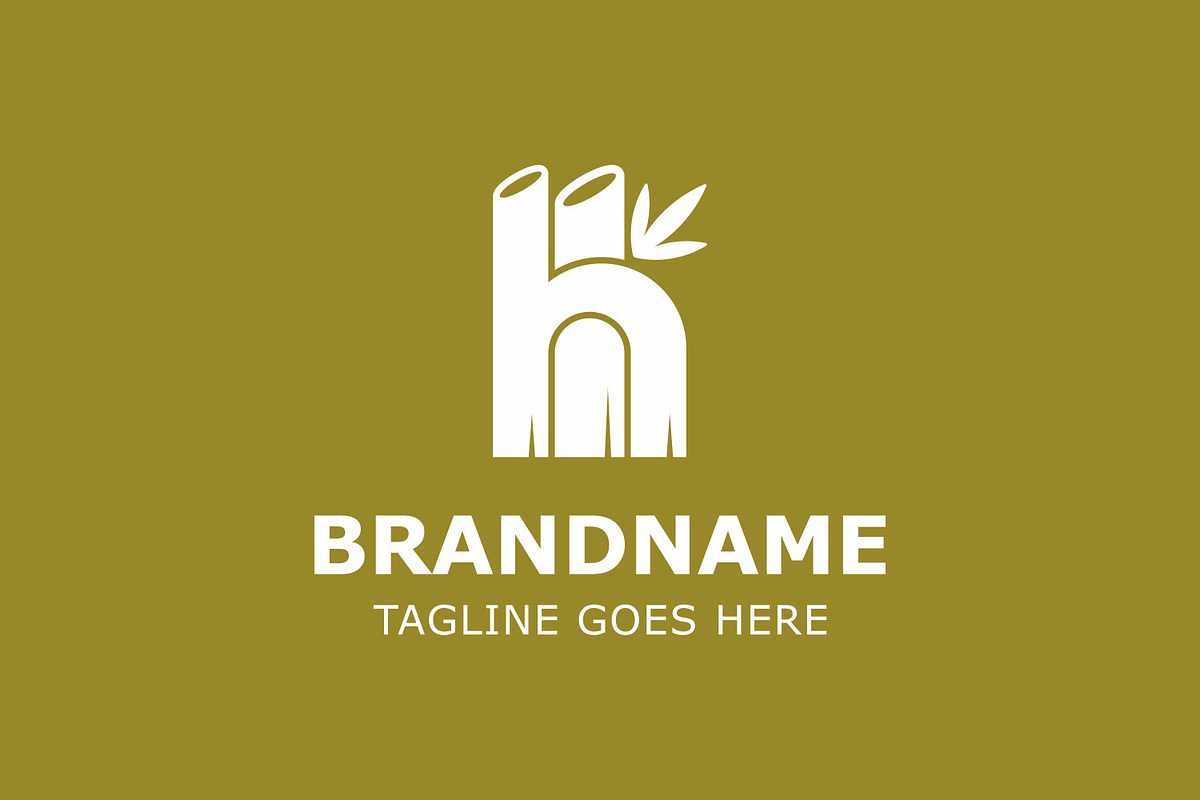 Letter H or HI Bamboo Modern Logo, a Branding & Logo Template by Pray Art Design Studio (Photo 2 of 2)