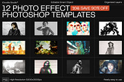 12 Photo Effect Templates, a Brushes & More by iDoodle Studio (Thumbnail 1 of 6)
