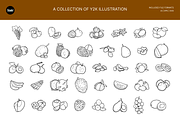 40 Fruit Hand Drawn Illustrations, an Object Illustration by SLAB! Design (Thumbnail 2 of 3)