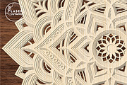 Mandala Multilayer Wall Art Cut File, a Design Template by LaserCutano (Thumbnail 5 of 8)