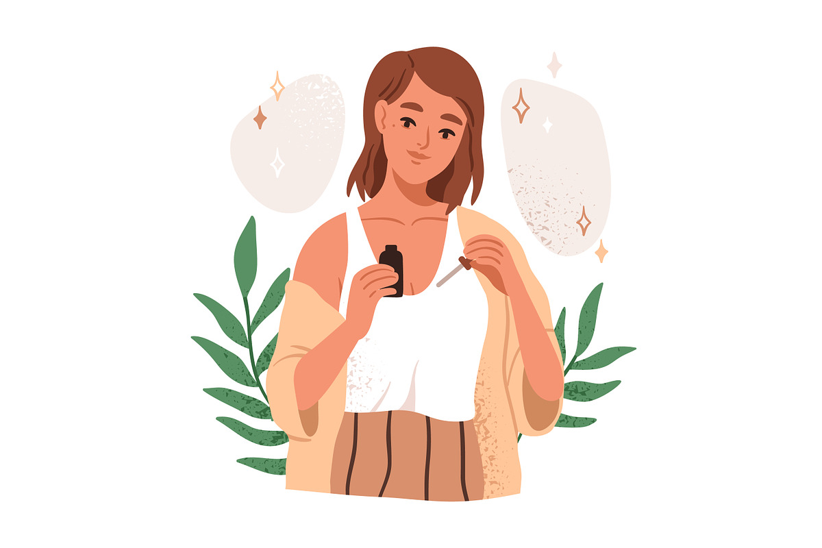 Women doing skin care routine set, a Person Illustration by Good Studio (Photo 3 of 8)