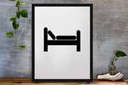 Bed Silhouette SVG, an Object Illustration by newminddesign (Thumbnail 3 of 3)