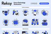 Reksy Future Technology, a Technology Illustration by Welovegraphics (Thumbnail 7 of 7)
