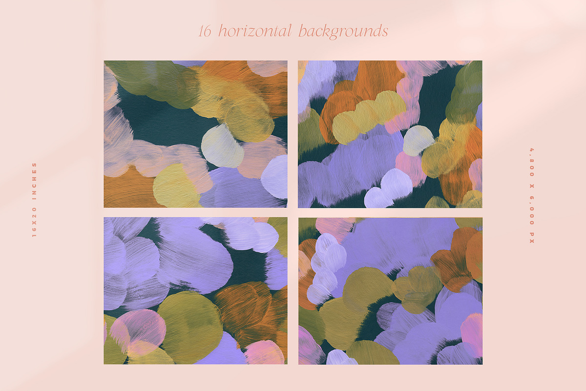 March Abstract Painted Backgrounds, a Texture Graphic by Basia Stryjecka (Photo 15 of 17)