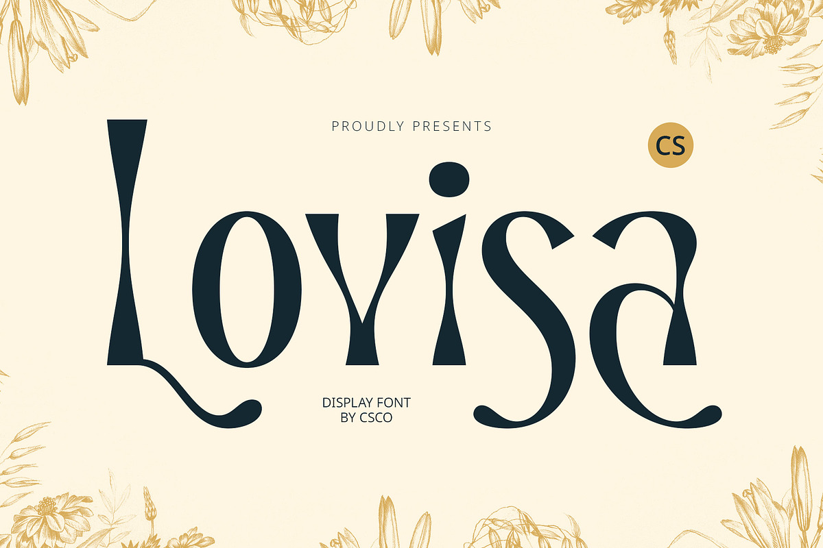 CS Lovisa – Fantasy Font, a Sans Serif Font by Craft Supply Co. (Photo 1 of 8)
