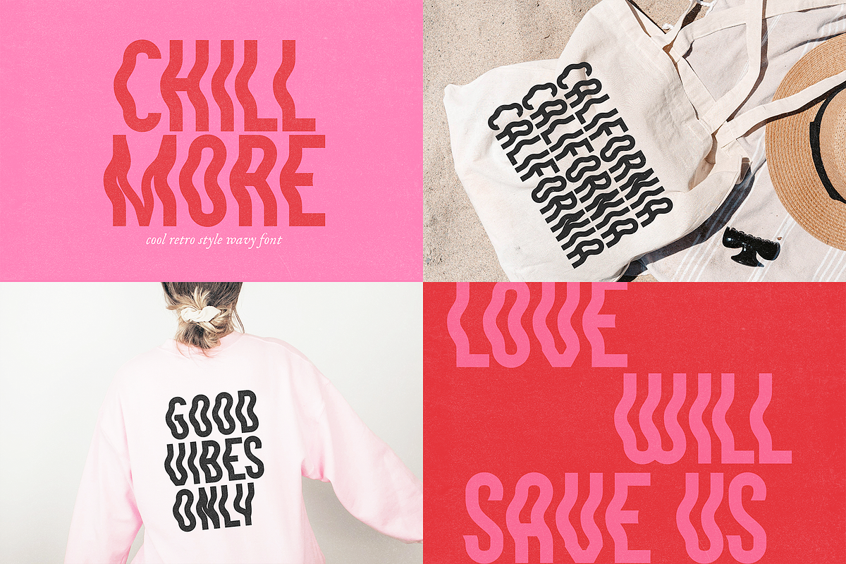 Retro Font Bundle | 14 Groovy Fonts, a Font by KA Designs (Photo 6 of 11)