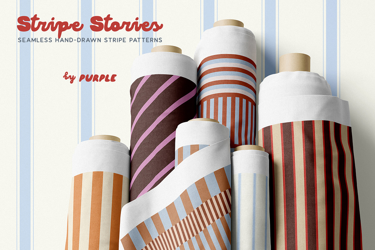 Stripe Stories: Seamless Patterns, a Pattern Graphic by Purple (Photo 9 of 14)