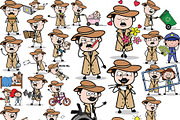 Detective ~ Cartoon Character Set, a Person Illustration by The Toon Company (Thumbnail 6 of 7)