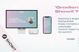 'Gradient Aura' Showit Web Template