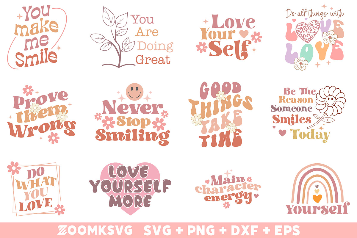Inspirational Quotes SVG Bundle, an Illustration by ZoomkSVG (Photo 4 of 7)