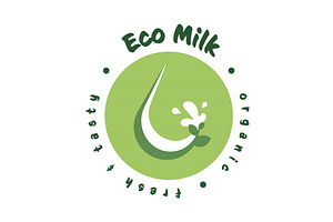 Promoting eco-friendly milk through, a Food Illustration by okskukuruza