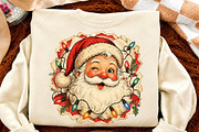 Retro Winking Santa Claus Christmas, a Seasonal Illustration by Canvas Craft (Thumbnail 4 of 6)