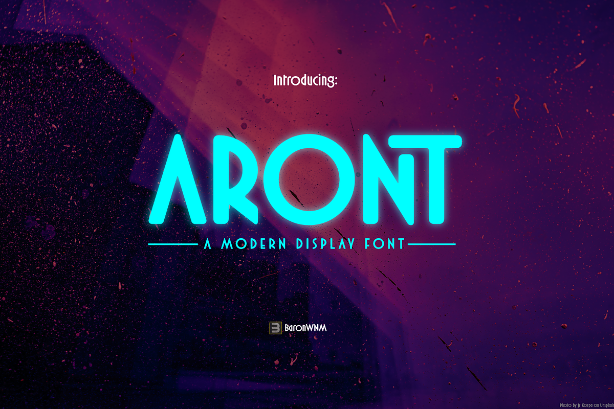 Aront, a Sans Serif Font by BaronWNM (Photo 1 of 10)
