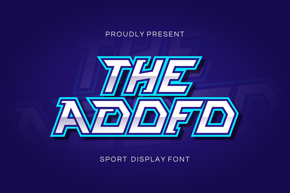 Adofo - Sports Diplay Font, a Sans Serif Font by Imoodev (Photo 1 of 6)