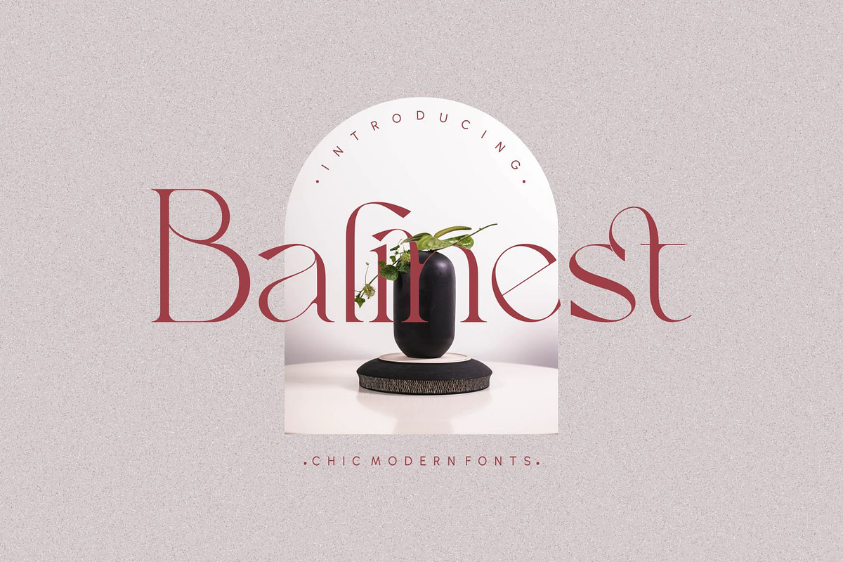 Balinest _ chic modern font, a Serif Font by Penatic Studio (Photo 1 of 10)