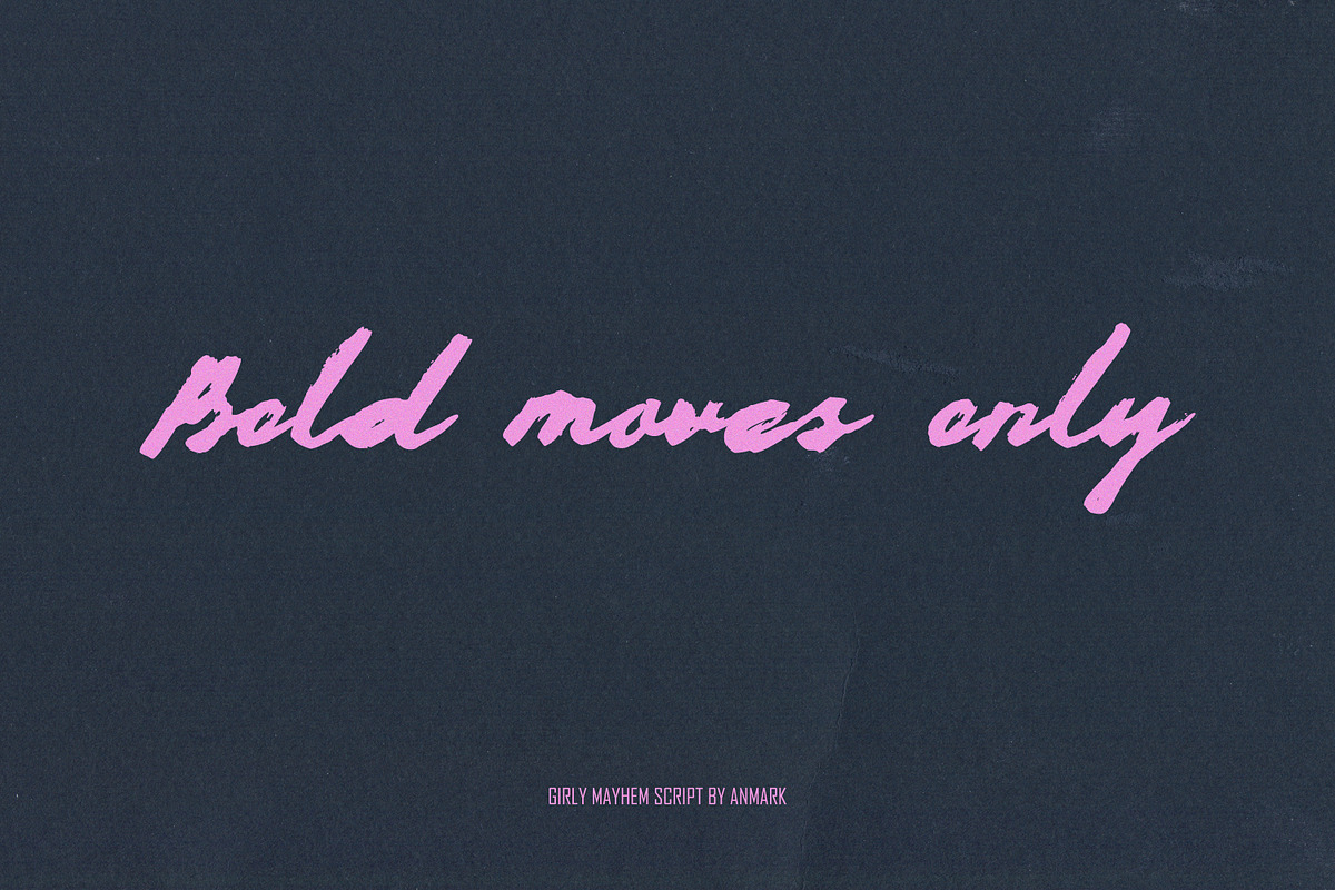 Girly Mayhem Messy Bold Script Font, a Script Font by AnMark (Photo 9 of 12)