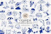 Coastal Clipart Bundle, an Illustration by TatiMockup (Thumbnail 1 of 7)