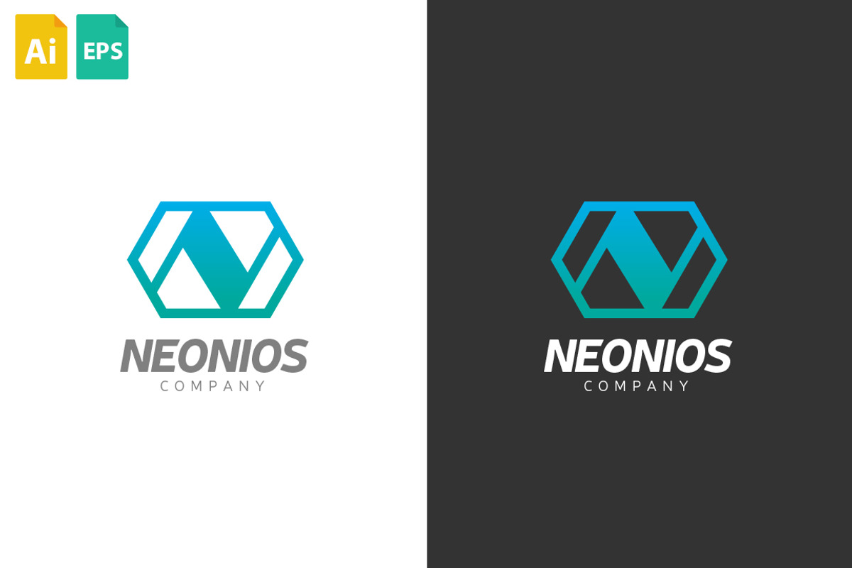 Neonios Logo, a Branding & Logo Template by Schneider Design Store (Photo 2 of 2)