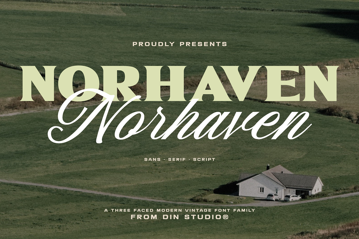 Norhaven, a Serif Font by din-studio.com (Photo 1 of 16)