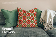 Scandi Retro Flowers patterns, a Pattern Graphic by Designnina Shop (Thumbnail 4 of 10)