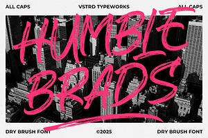 Humble Brads - Urban Brush Font