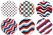 Red, White, & Blue Stars Pattern Pap, a Texture Illustration by DreamPrint404 (Thumbnail 3 of 3)