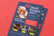 Hotel Promo Flyer, a Flyer Template by Tokosatsu (Thumbnail 1 of 3)