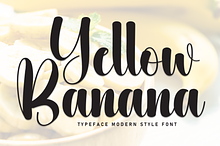 Yellow Banana | Script Font