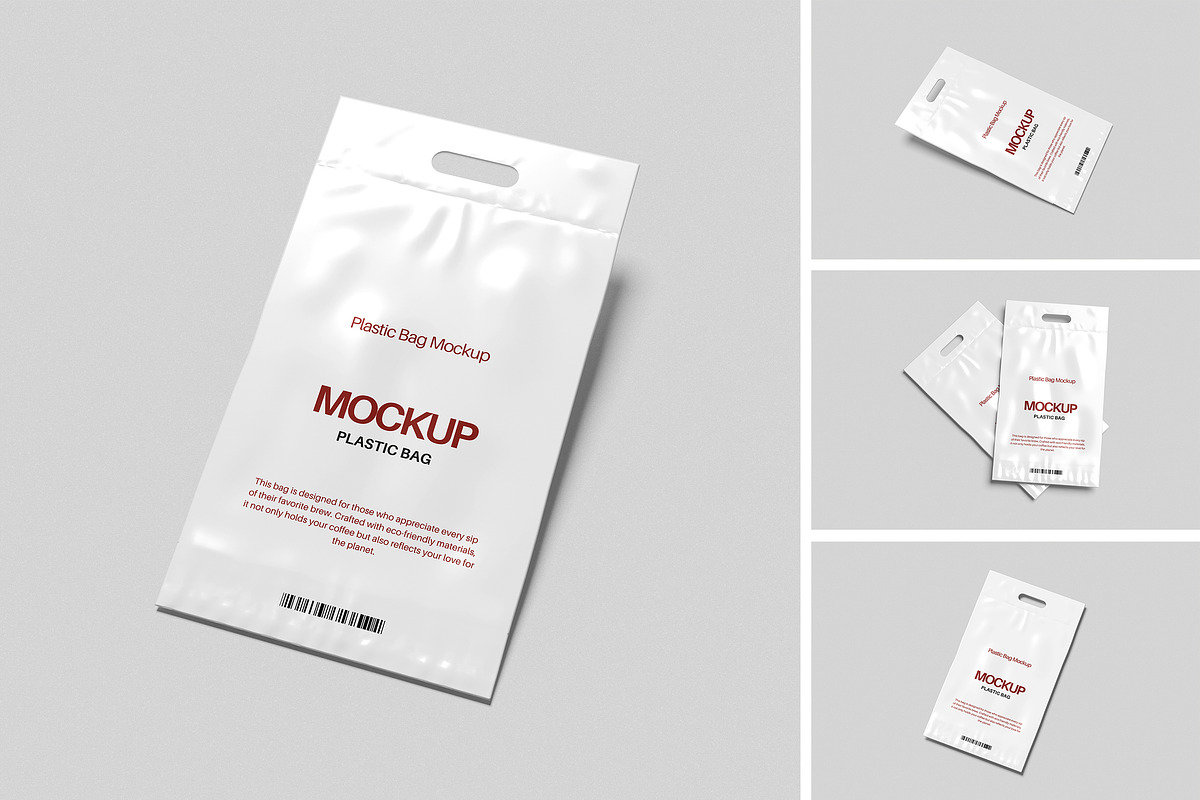 Plastic Bag Mockup, an Advertising Mockup by swsi-studio (Photo 1 of 5)