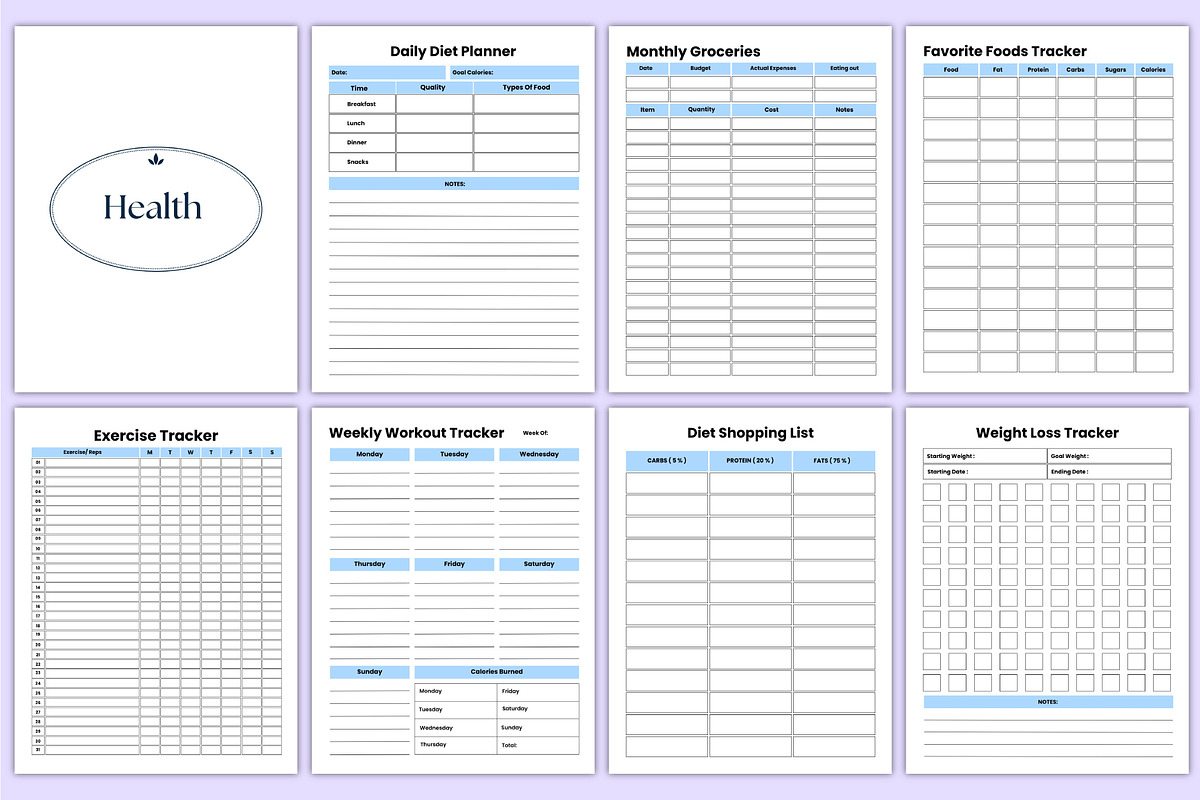 Complete Life Planning Organizer Kdp, a Stationery Template by Mustafiz (Photo 8 of 9)
