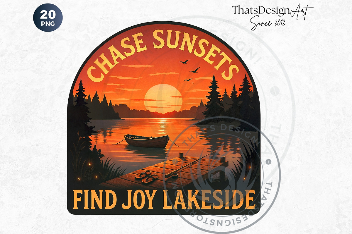 Summer Lakeside Leisure Clipart Set, a Seasonal Illustration by ThatsDesignArt (Photo 10 of 10)