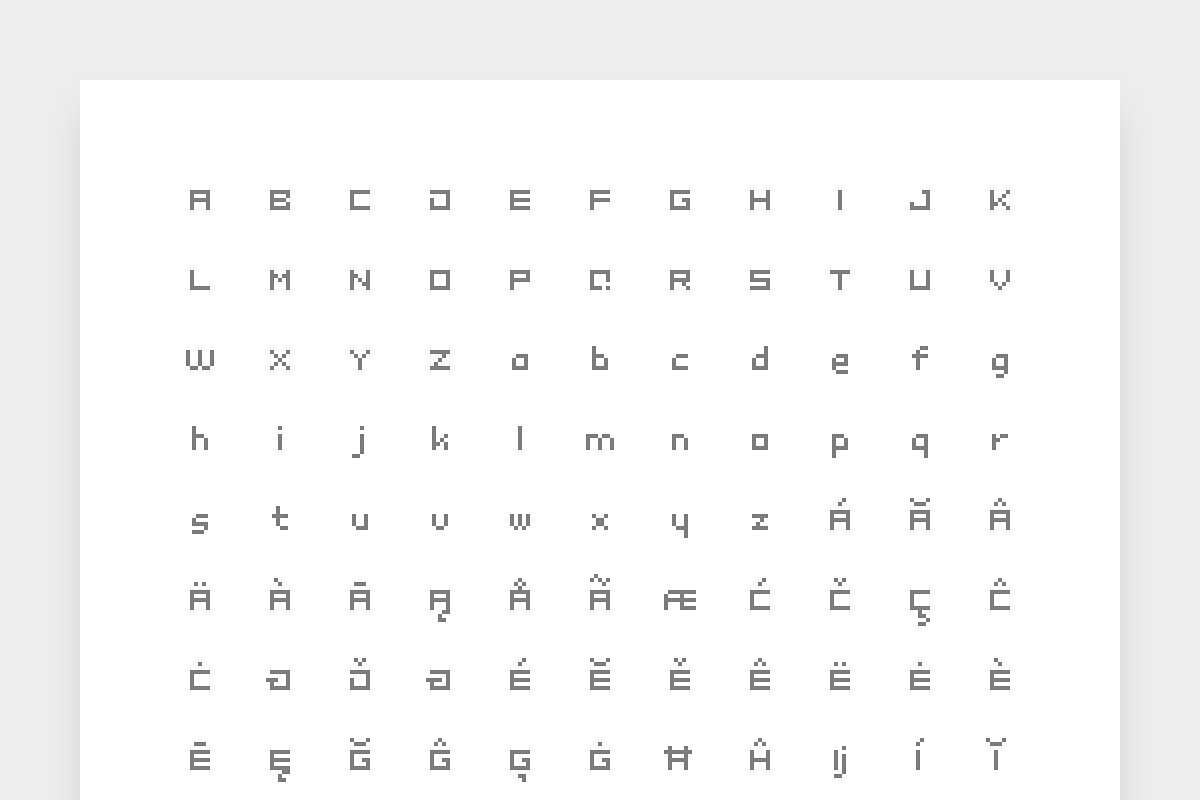 Definety: The Pixel Perfect Font preview 8