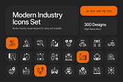 300 Modern Industry Icons, a Solid Icon by Creative Stall (Thumbnail 1 of 10)