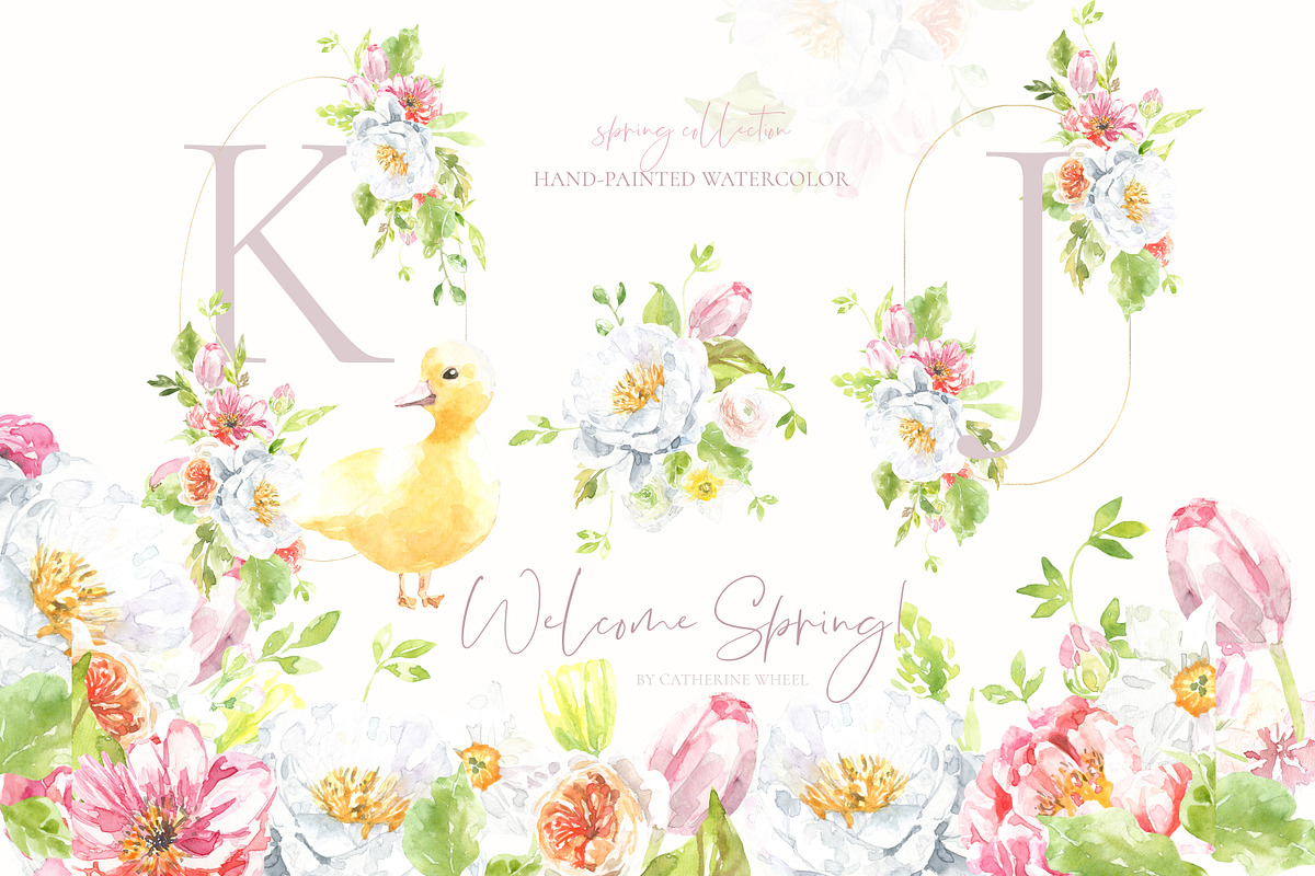 Welcome Spring! Watercolor Easter, an Animal Illustration by Catherine Wheel (Photo 1 of 14)