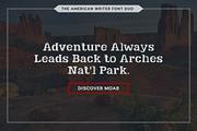 American Writer Vintage Font Duo, a Sans Serif Font by Parker Creative (Thumbnail 5 of 6)