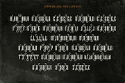 Black Cameo - With Bonus Ornaments, a Blackletter Font by creativemedialab (Thumbnail 8 of 8)