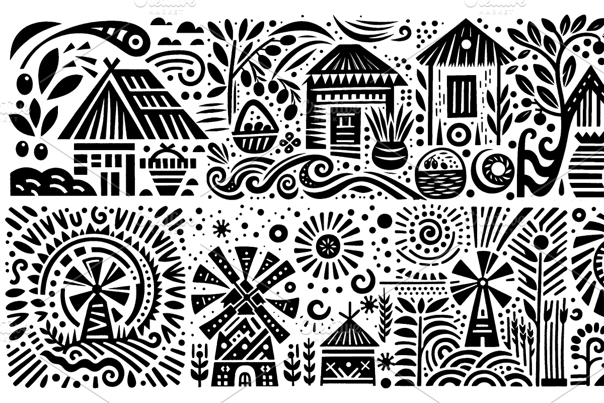 Vintage Livestock Folk Art, a Decorative Illustration by devastd (Photo 17 of 28)