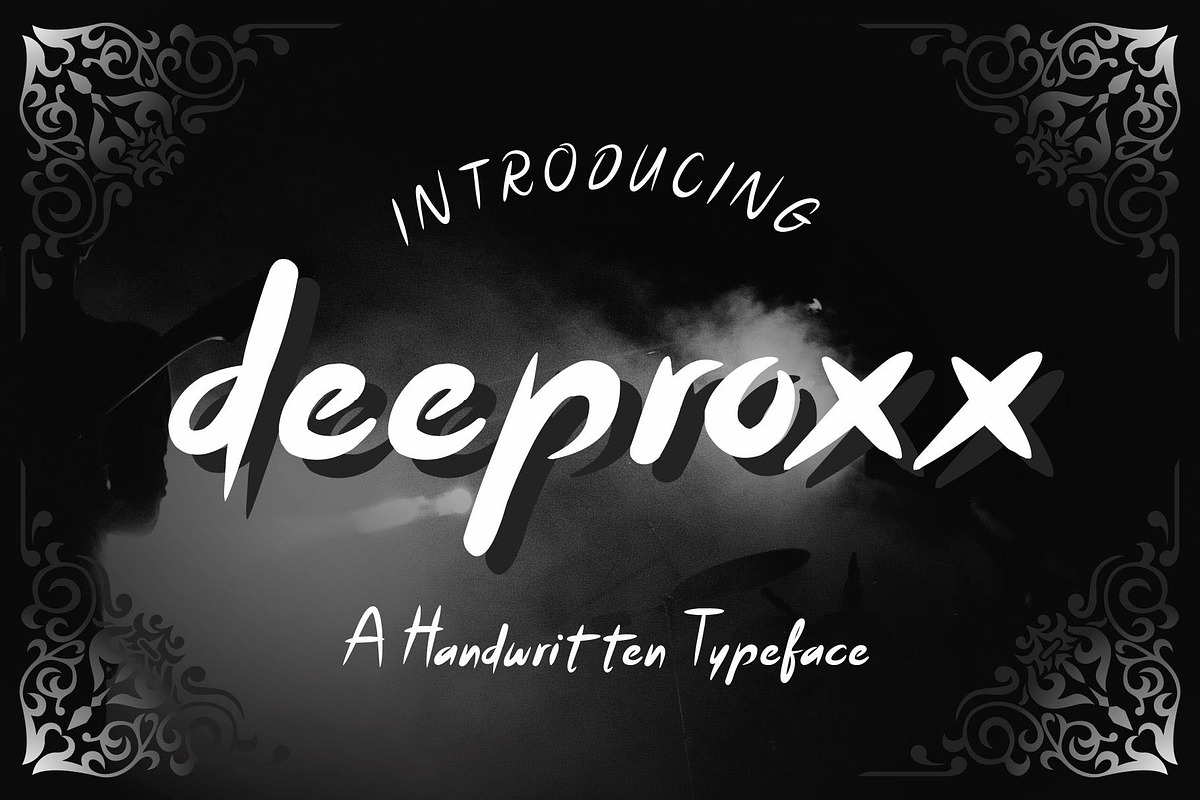 Deeproxx - A Handwritten Font, a Blackletter Font by nIznaztype (Photo 1 of 6)