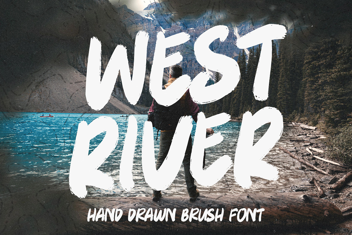 West River - Bold Brush Font, a Handwritten Font by Surplus Type Co (Photo 1 of 5)