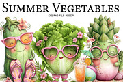 Summer Vegetables Clipart, an Illustration by Designworld (Thumbnail 1 of 4)