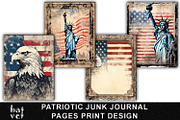 Distressed Patriotic Junk Journal, an Object Graphic by BatVetDesigns (Thumbnail 1 of 3)
