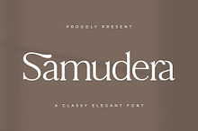Samudera Classy Elegant Font