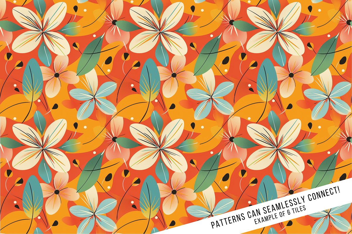 Retro Hawaiian Print Digital Paper, a Pattern Graphic by Chromolume Studio (Photo 7 of 28)