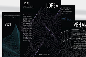 Flyer template A4 Net Shape