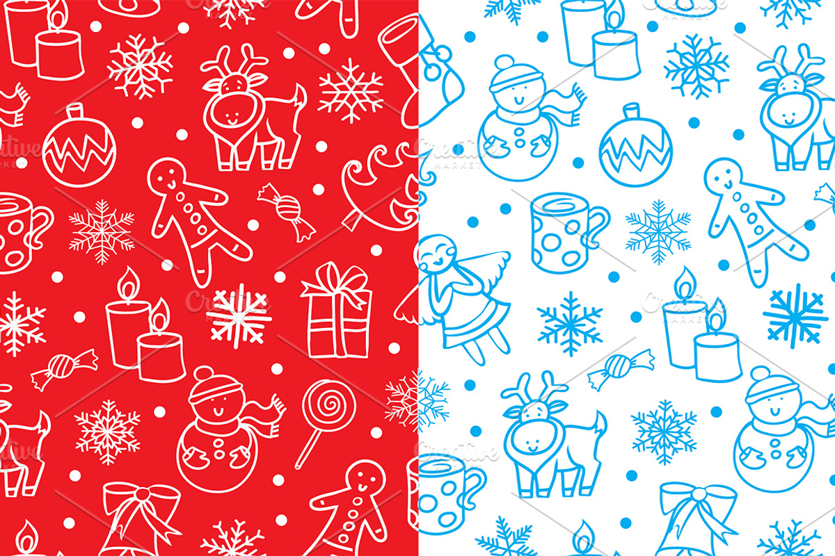 Big Christmas illustrations pack., a Decorative Illustration by Nata Savina Art (Photo 3 of 5)