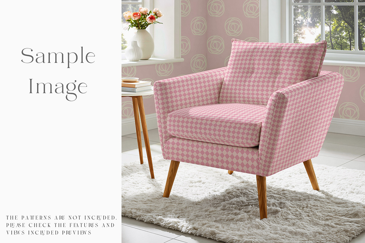 Armchair Upholstery Mockup, a Household Mockup by mock-ups (Photo 4 of 13)