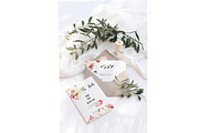watercolor 8 peonies wedding cards, an Invitation Template by TurquoiseDesign (Thumbnail 5 of 7)