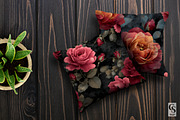 Gothic Textured Rose Flowers Pattern, a Pattern Graphic by Creative Store (Thumbnail 5 of 5)